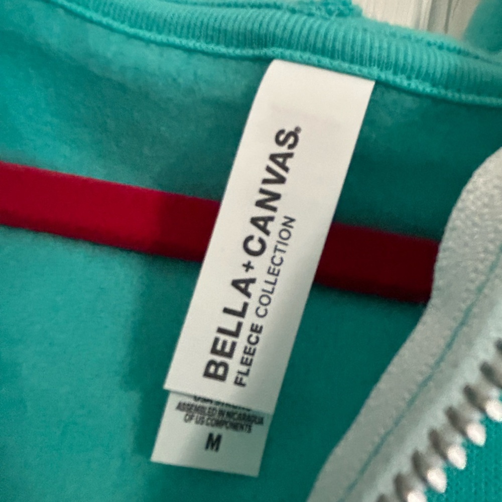 T&B Teal Zip-Up Hoodie - Picture 2 of 3